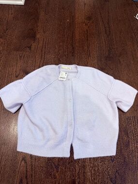 Free People Short Sleeve Sweater Baby Blue Size XS